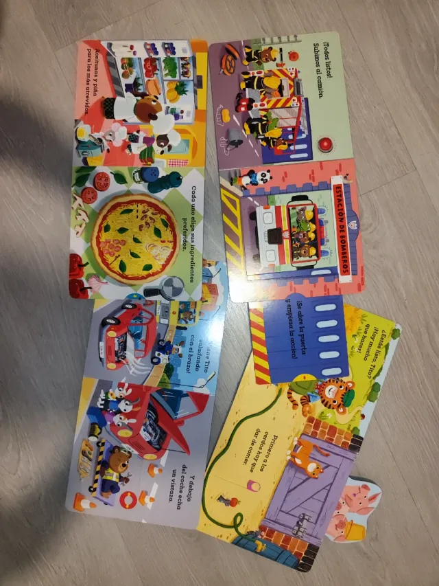 4 libros Osito Tito y peluche del Osito