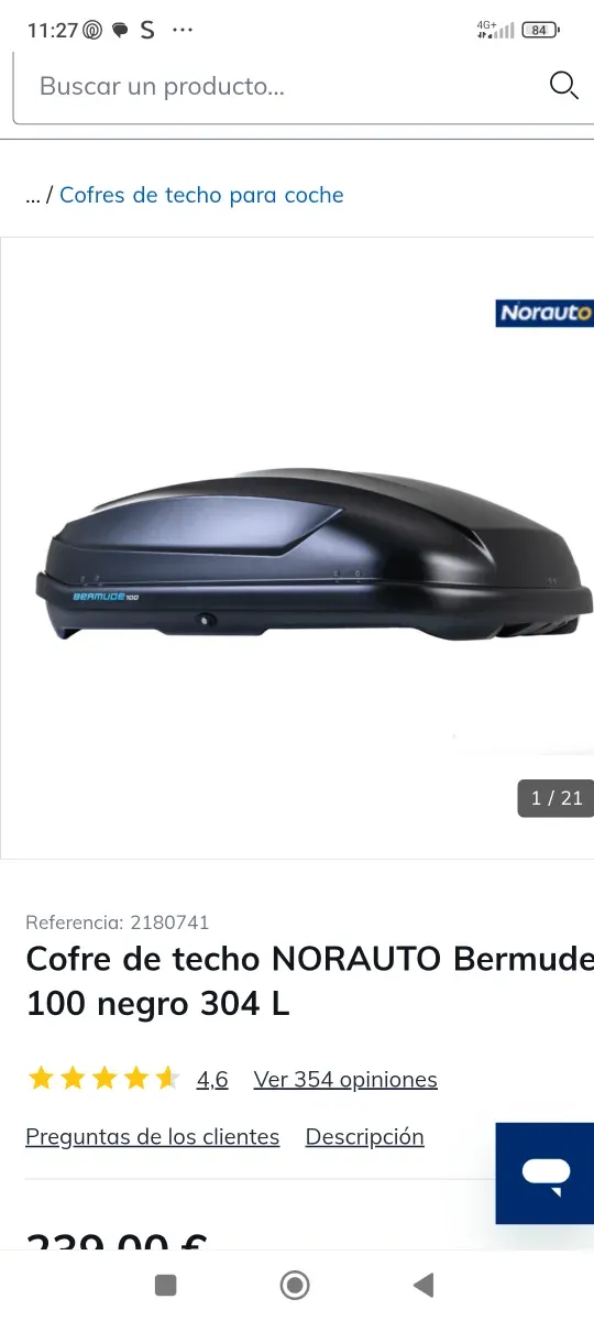 Cofre Techo Norauto Bermude 100 Negro 304L