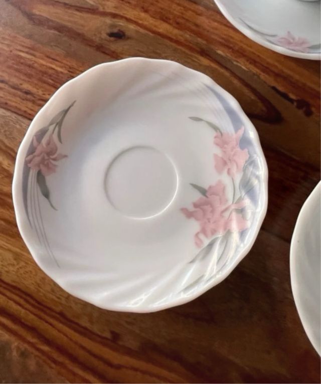 Juego de 6 tazas y platos Sulya Opal