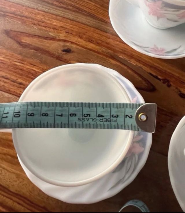 Juego de 6 tazas y platos Sulya Opal