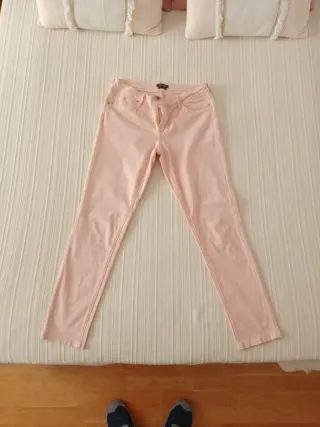 Pantalones Massimo Dutti Talla 42 Rosa