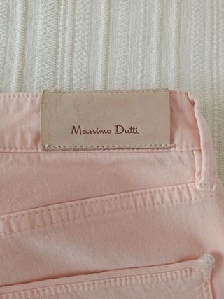Pantalones Massimo Dutti Talla 42 Rosa