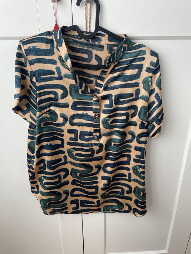 Camisa estampada mujer