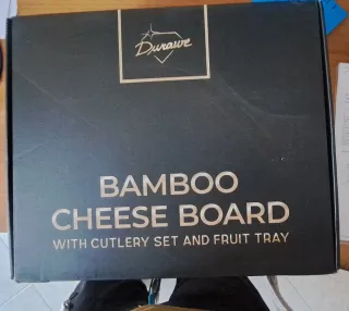 Tagliere in bambù Durawe con accessori