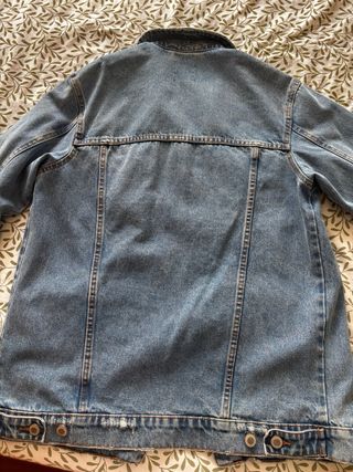 Cazadora Denim Oversize Bershka Talla S