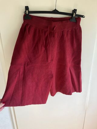 Pantaloncino lanetta bordeaux
