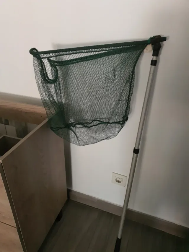 Red de pesca con mango extensible