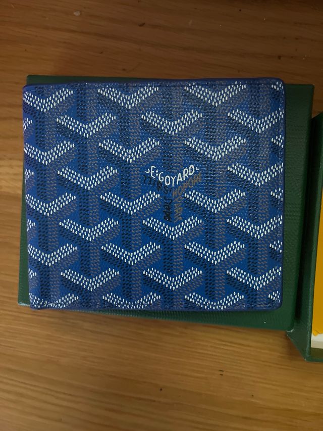 Portafoglio Goyard Blu Nuovo