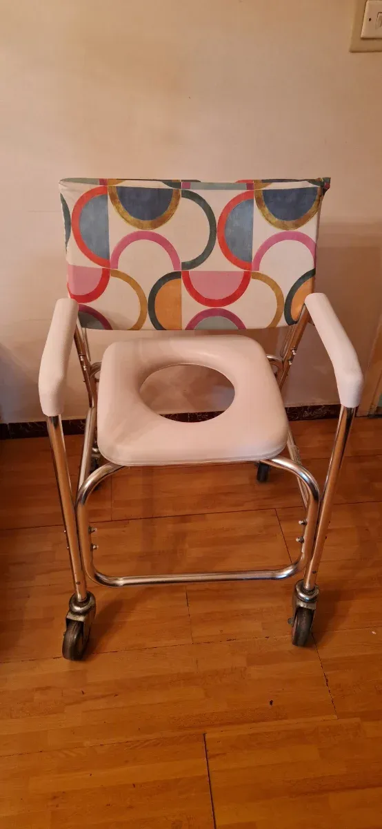 Silla carrito wc váter con ruedas