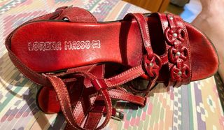 Sandalias de piel Lorena Massó Talla 40