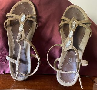 Sandalias de piel Lorena Massó Talla 40