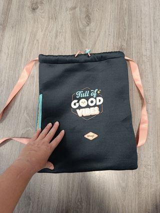 Bolsa-Mochila Mr Wonderful Negra y Rosa