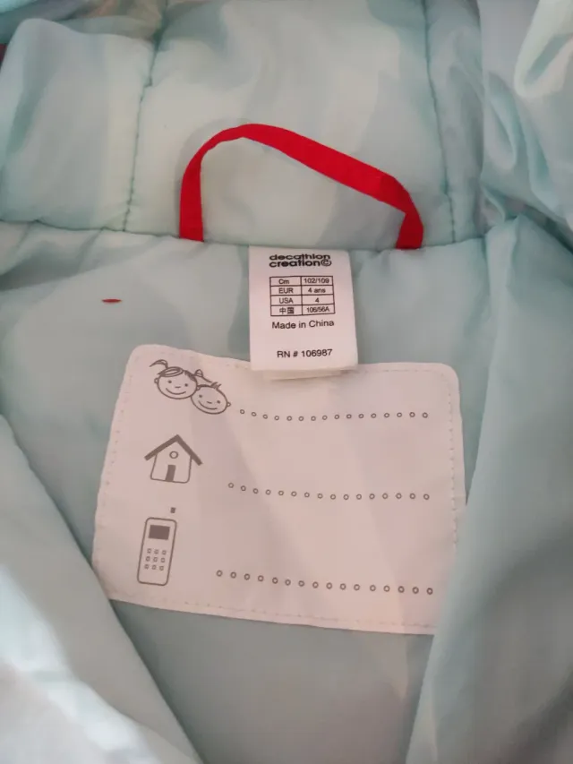 Mono de nieve rojo para nin@ de 4-5 años