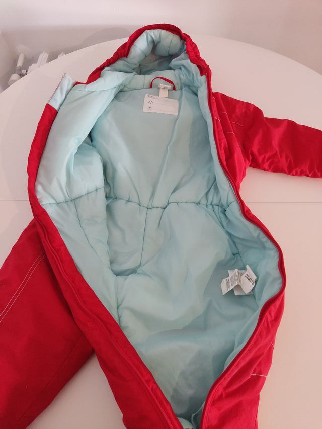 Mono de nieve rojo para nin@ de 4-5 años