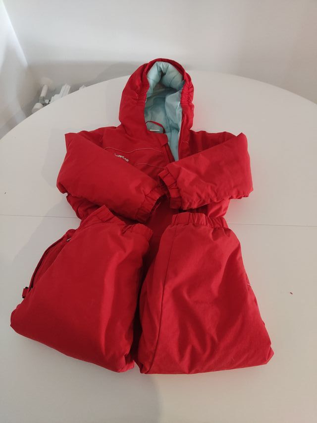 Mono de nieve rojo para nin@ de 4-5 años