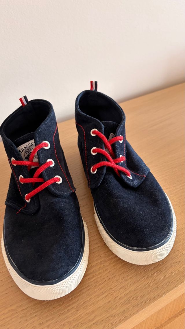 Botines ante azul Mango Kids