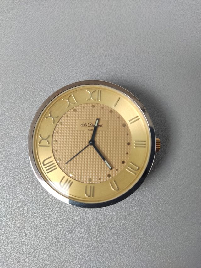 Despertador Dupont de Viaje Dorado