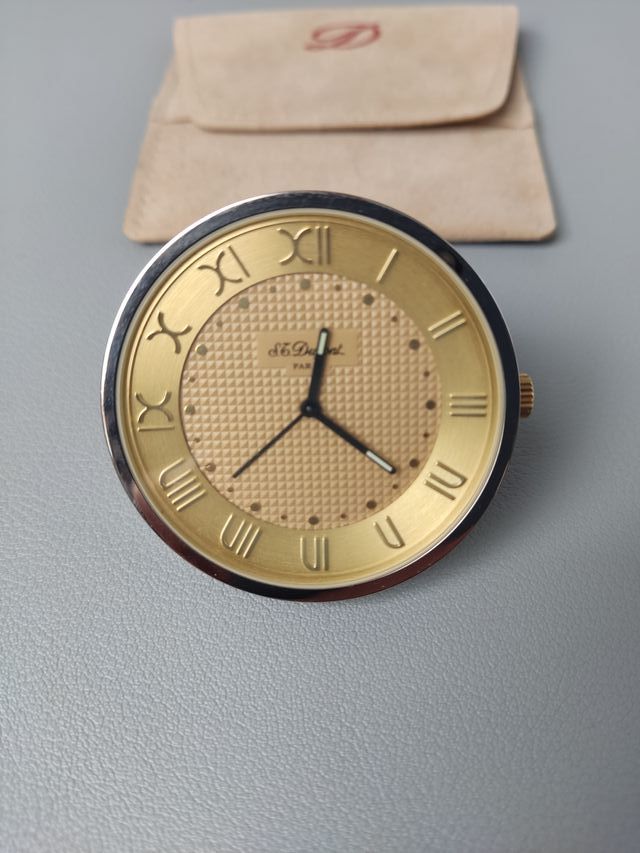 Despertador Dupont de Viaje Dorado