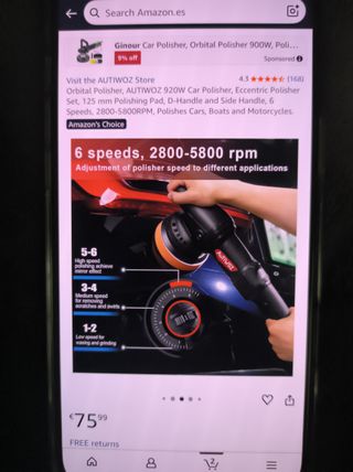 Pulidora Orbital AUTIWOZ 920W