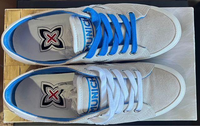 Zapatillas Munich Gris y Azul