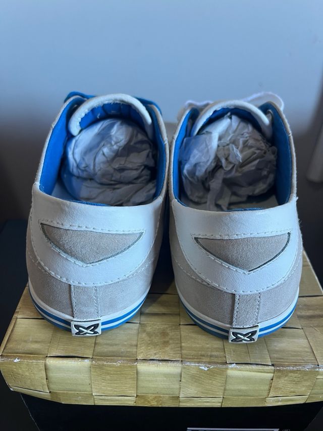 Zapatillas Munich Gris y Azul