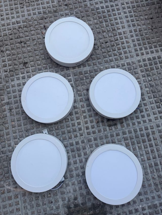 5 Downlight LED Aluminio Blanco 6400K