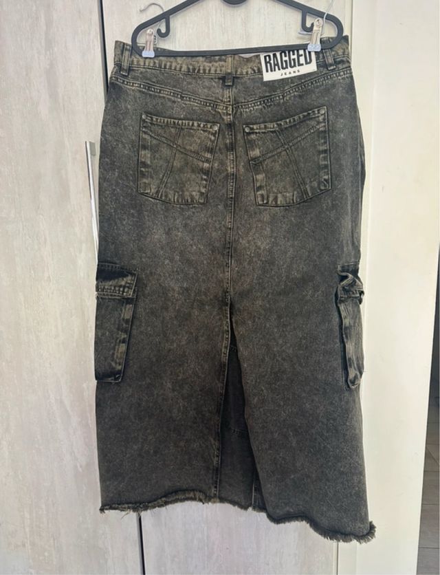 Falda vaquera The Ragged Priest gris