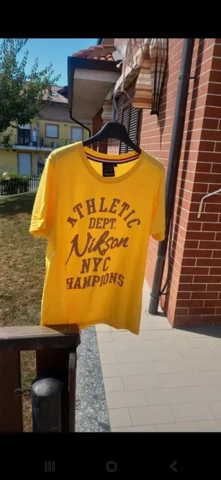 Maglietta gialla, taglia M, Athletic Dept. Nikson 