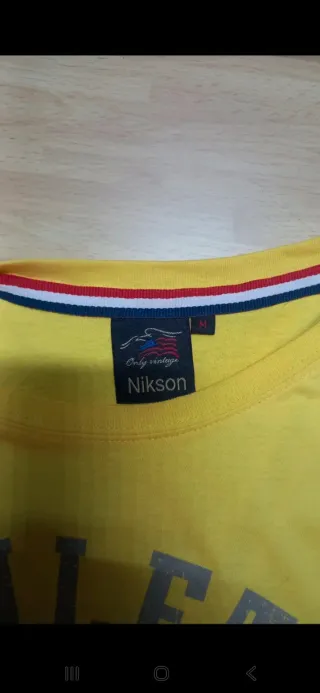 Maglietta gialla, taglia M, Athletic Dept. Nikson 