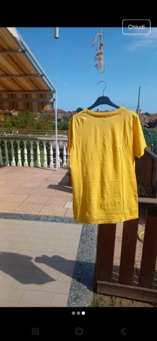 Maglietta gialla, taglia M, Athletic Dept. Nikson 