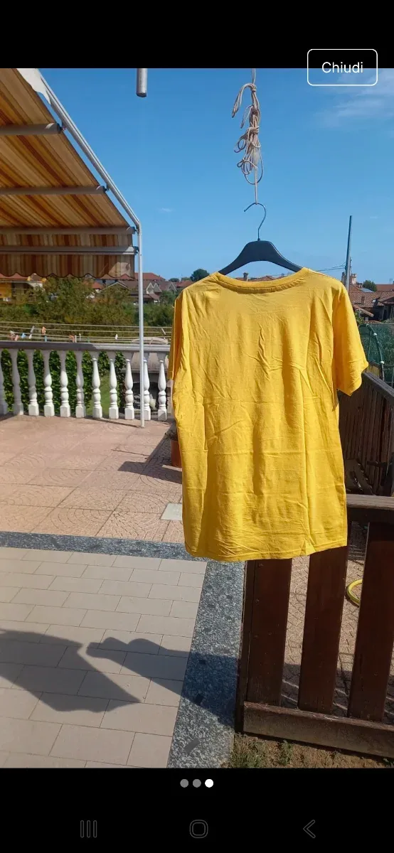 Maglietta gialla, taglia M, Athletic Dept. Nikson