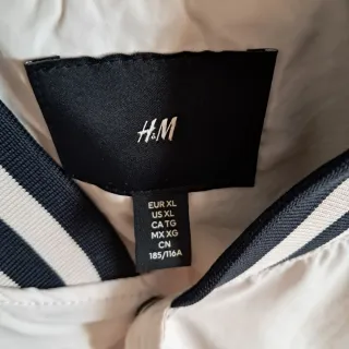 Giacca bomber H&M uomo bianca