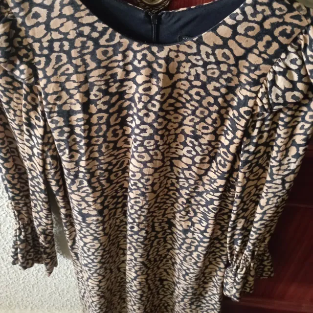 Vestido Zara estampado leopardo
