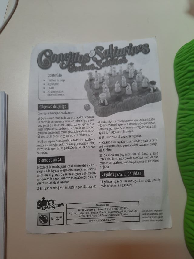 Juego Conejos Saltarines Giro Toys