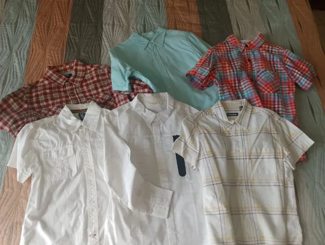 Lote 6 Camisas Niño Manga Corta