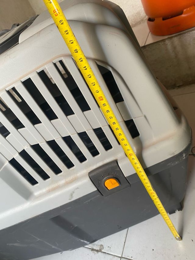 Transportín Perro Grande Negro y Gris