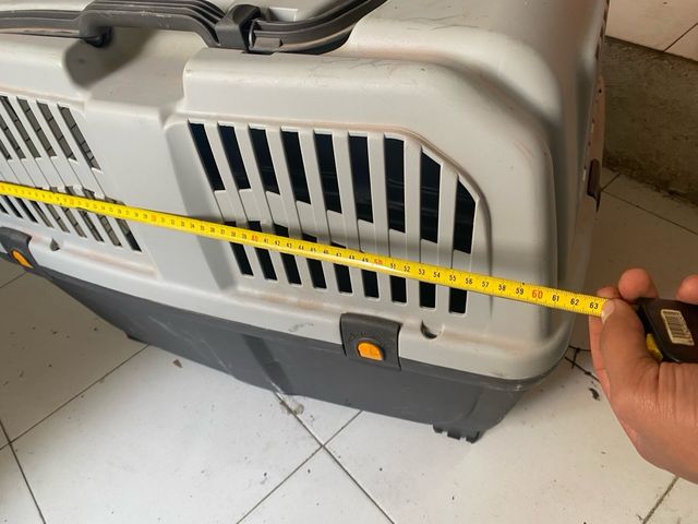 Transportín Perro Grande Negro y Gris