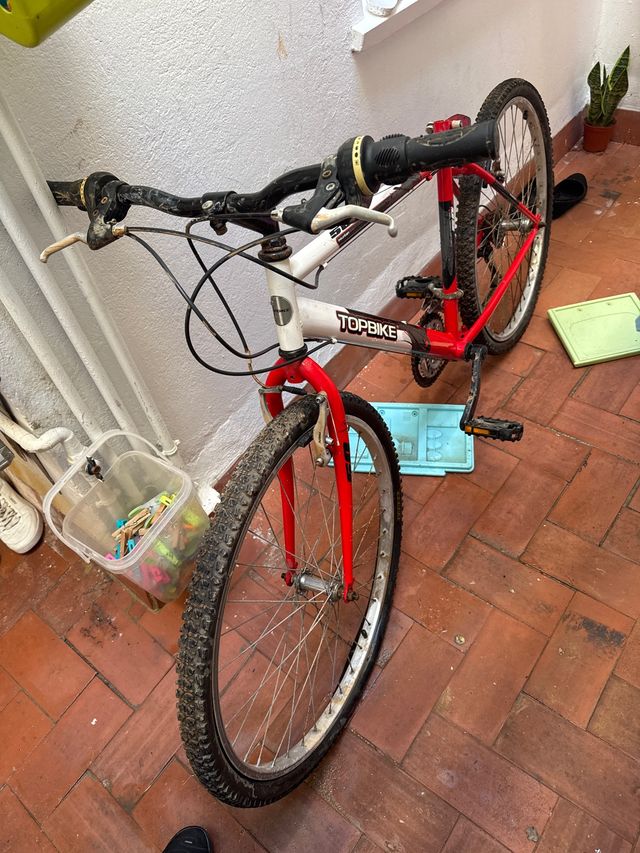 Bicicleta TOPBIKE Roja y Blanca