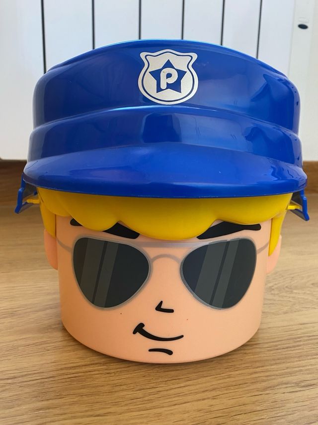 Contenedor Pinypon Action Cabeza Policía