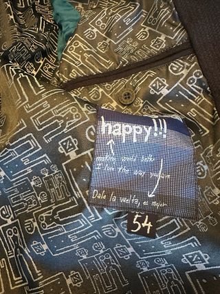 Abrigo Desigual Negro y Gris