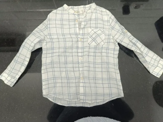 Camisa cuadros niño 3/4 años