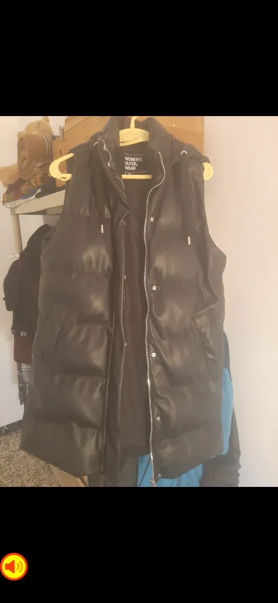 Chaqueta acolchada sin mangas mujer