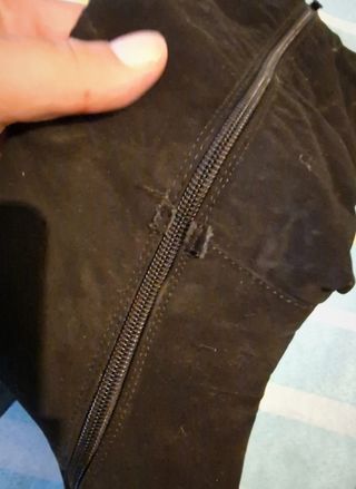 Stivali neri con tacco, numero 39