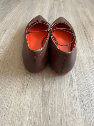 Bailarinas piel marrón talla 36