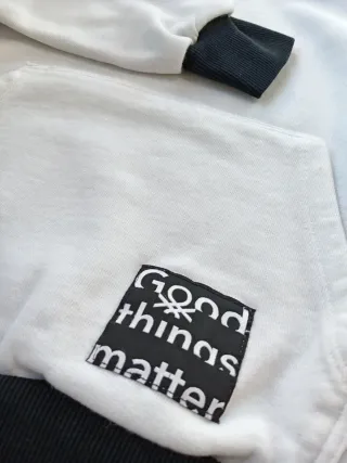 Felpa Benetton con cappuccio tg. 10 anni