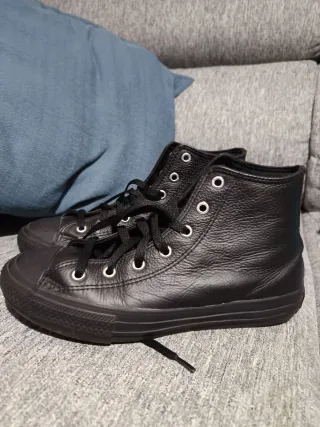 Converse Piel Negra Mujer/Hombre