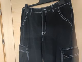 Pantalón Cargo Negro 