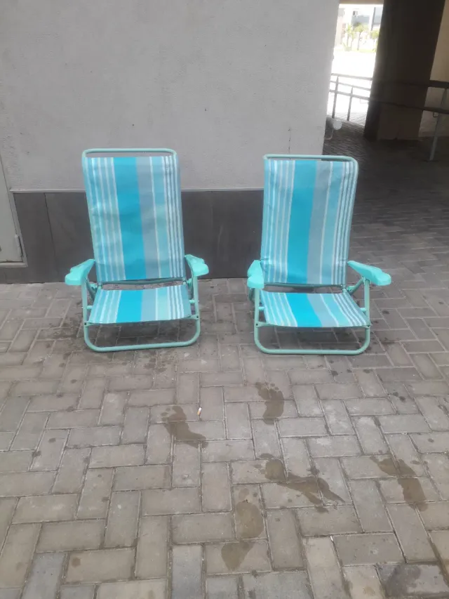 2 Sillas de Playa Plegables