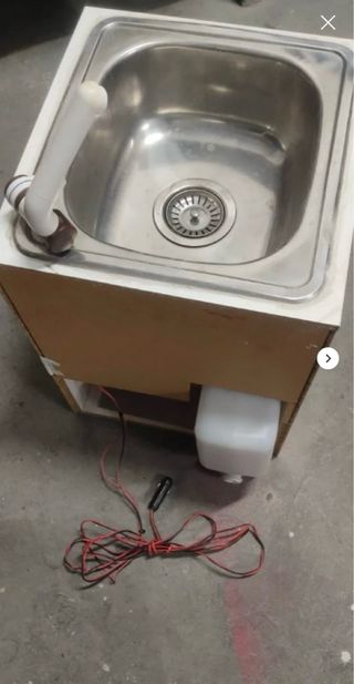 Fregadero Camper con bomba, grifo y 2 garrafas