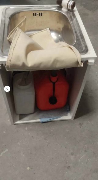 Fregadero Camper con bomba, grifo y 2 garrafas